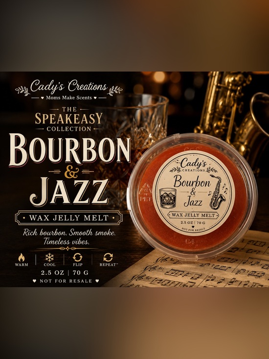 Hand Crafted Other - Wax Jelly Melt - Bourbon & Jazz